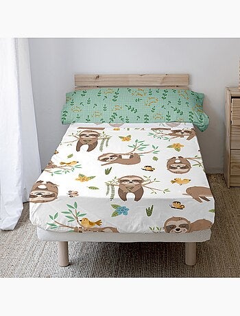 Conjunto de lençóis 2 peças Happy sloth "Happyfriday
