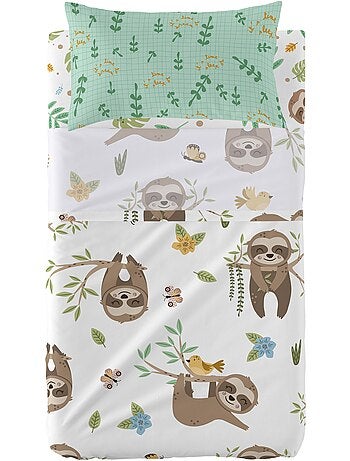 Conjunto de lençóis 2 peças Happy sloth "Happyfriday