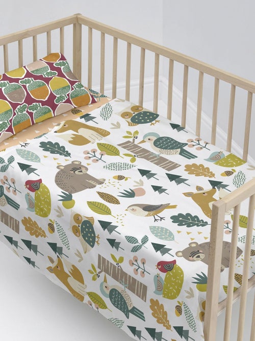 Conjunto de lençóis 2 peças Harvestwood "Happyfriday" - Kiabi Conjunto de lençóis 2 peças Harvestwood "Happyfriday" - Kiabi
