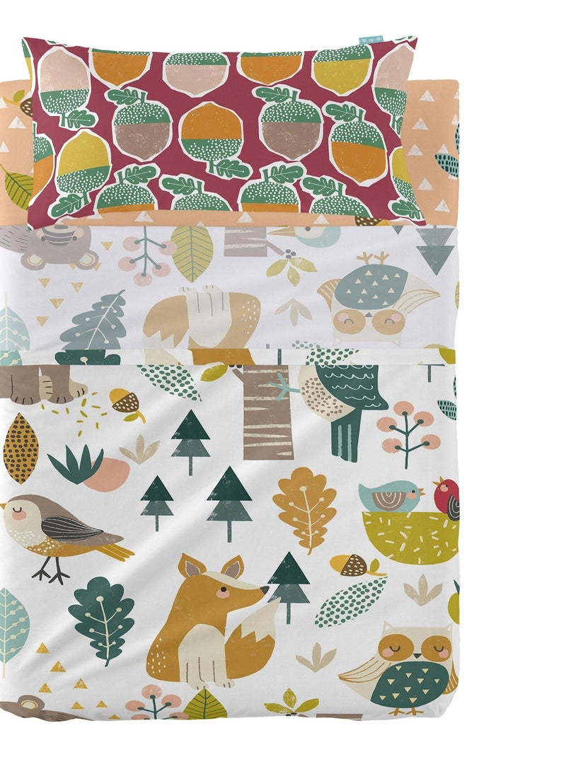 Conjunto de lençóis 2 peças Harvestwood "Happyfriday" Multicolorido - Kiabi