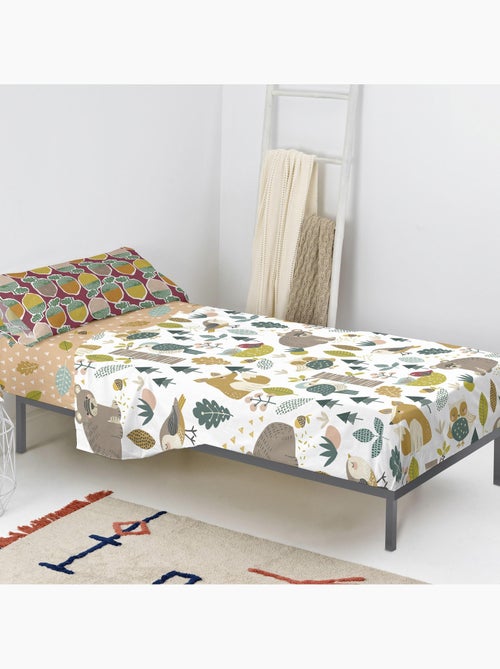 Conjunto de lençóis 2 peças Harvestwood "Happyfriday" - Kiabi Conjunto de lençóis 2 peças Harvestwood "Happyfriday" - Kiabi