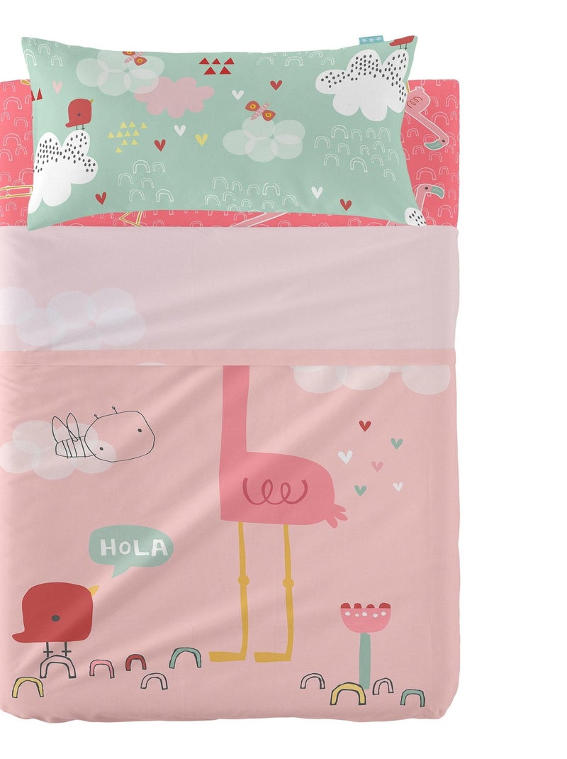 Conjunto de lençóis 2 peças Hola "Happyfriday" Multicolorido - Kiabi