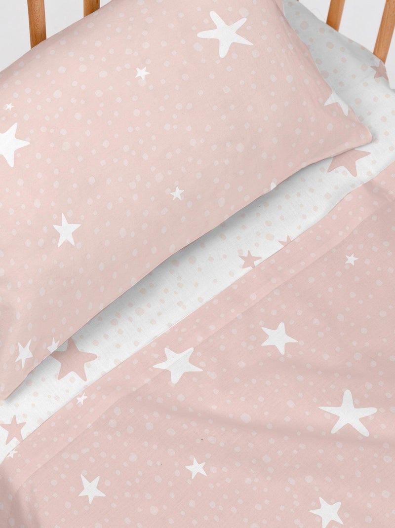 Conjunto de lençóis 2 peças Little star "Happyfriday" Rosa - Kiabi
