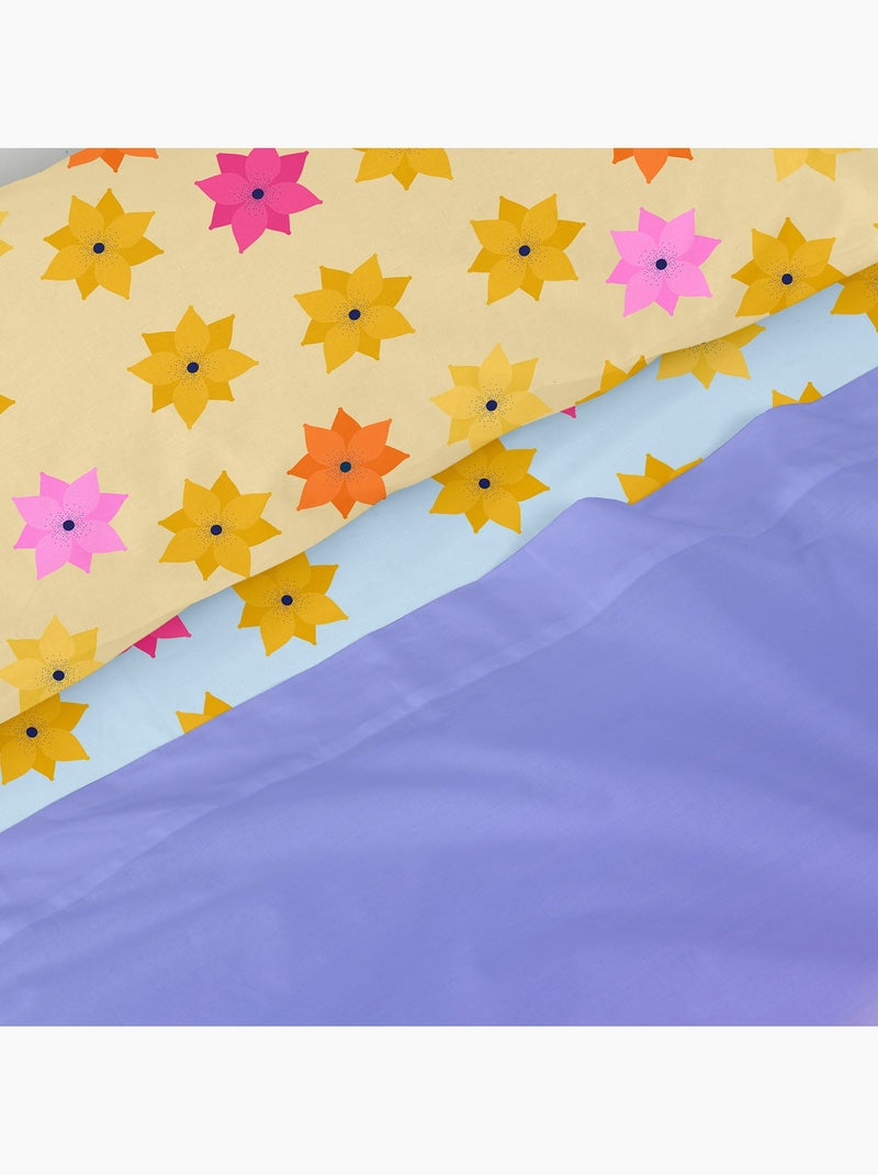 Conjunto de lençóis 2 peças Long braid "Happyfriday" Multicolorido - Kiabi