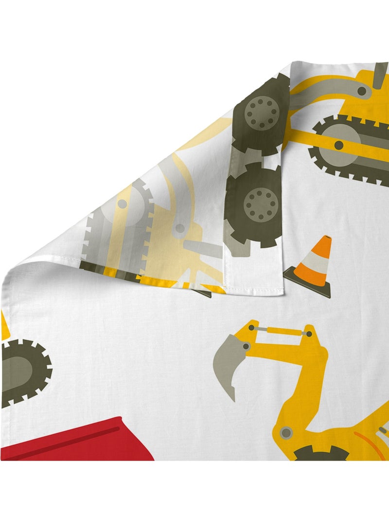 Conjunto de lençóis 2 peças Machinery "Happyfriday" Multicolorido - Kiabi