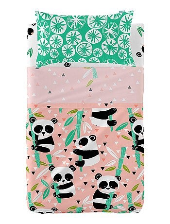 Conjunto de lençóis 2 peças Panda garden "Happyfriday