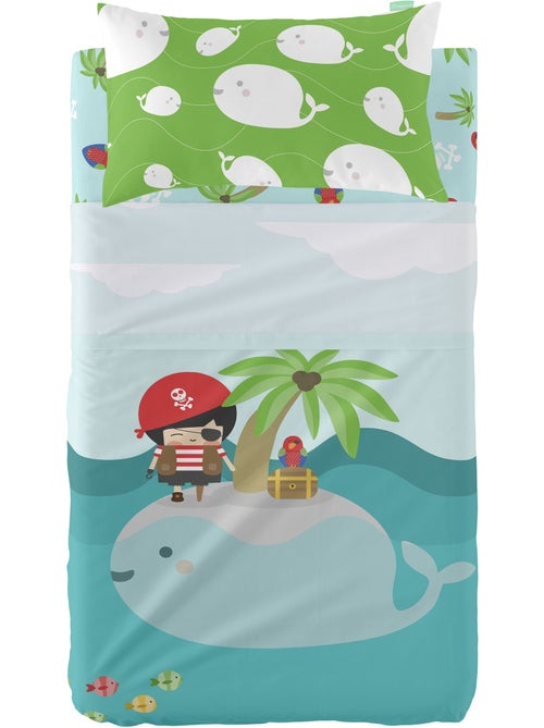 Conjunto de lençóis 2 peças Pirata "Happyfriday" - Kiabi Conjunto de lençóis 2 peças Pirata "Happyfriday" - Kiabi