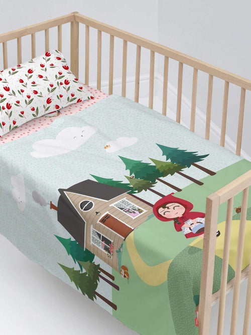 Conjunto de lençóis 2 peças Red riding hood "Happyfriday" - Kiabi Conjunto de lençóis 2 peças Red riding hood "Happyfriday" - Kiabi