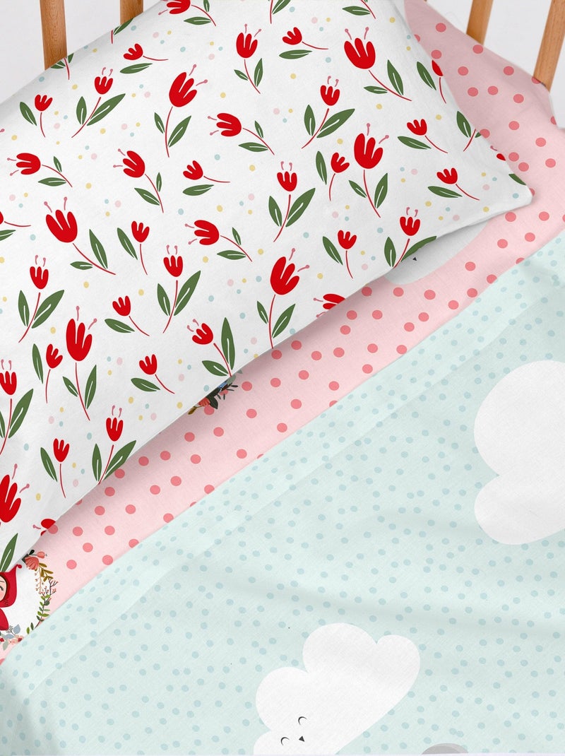 Conjunto de lençóis 2 peças Red riding hood "Happyfriday" Multicolorido - Kiabi