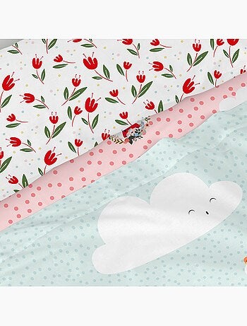 Conjunto de lençóis 2 peças Red riding hood "Happyfriday