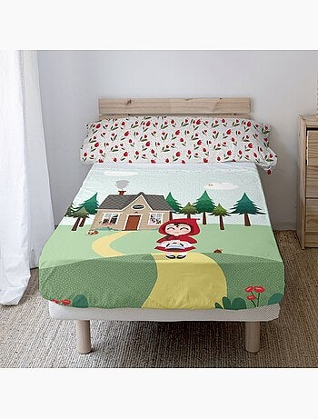 Conjunto de lençóis 2 peças Red riding hood "Happyfriday