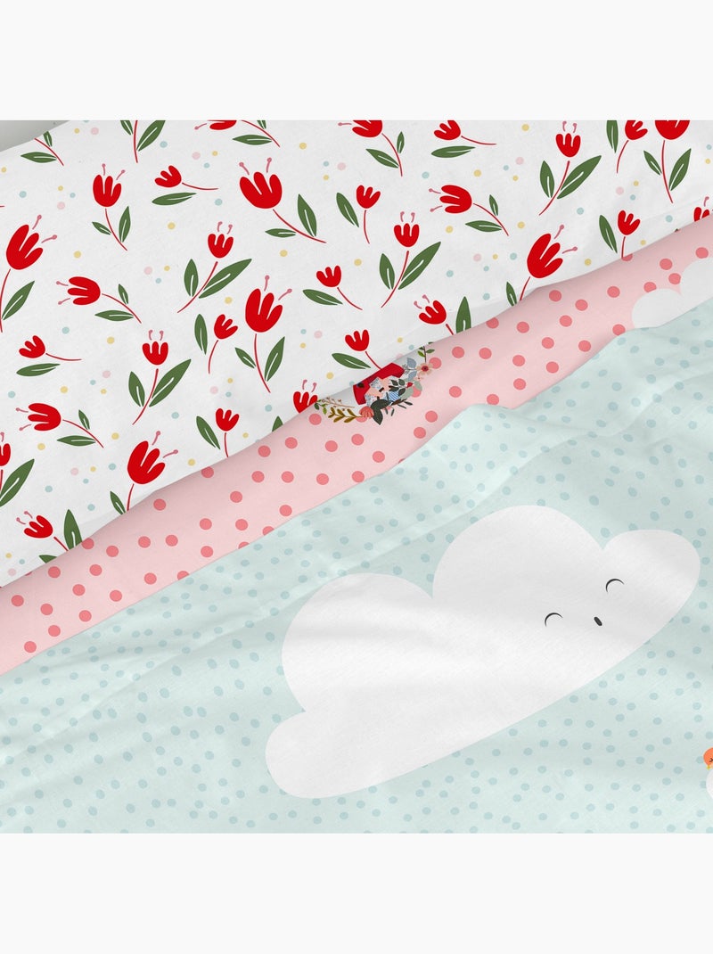 Conjunto de lençóis 2 peças Red riding hood "Happyfriday" Multicolorido - Kiabi