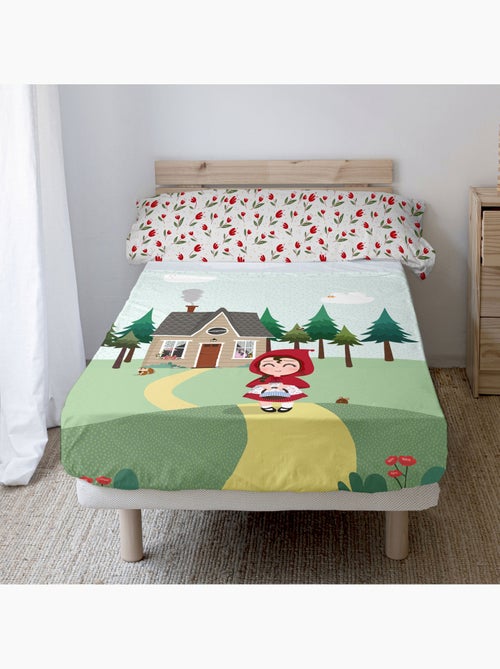 Conjunto de lençóis 2 peças Red riding hood "Happyfriday" - Kiabi Conjunto de lençóis 2 peças Red riding hood "Happyfriday" - Kiabi