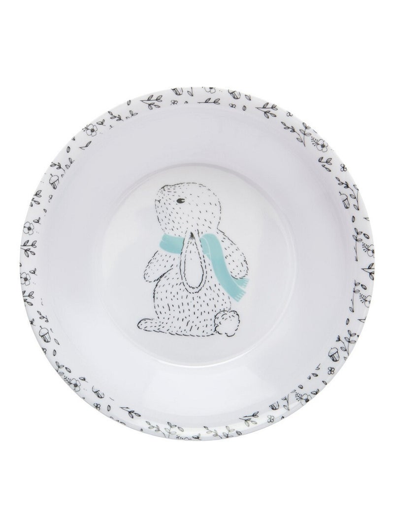 Conjunto de loiça bebé em melamina thermobaby a minha primeira loiça Branco Azul - Kiabi