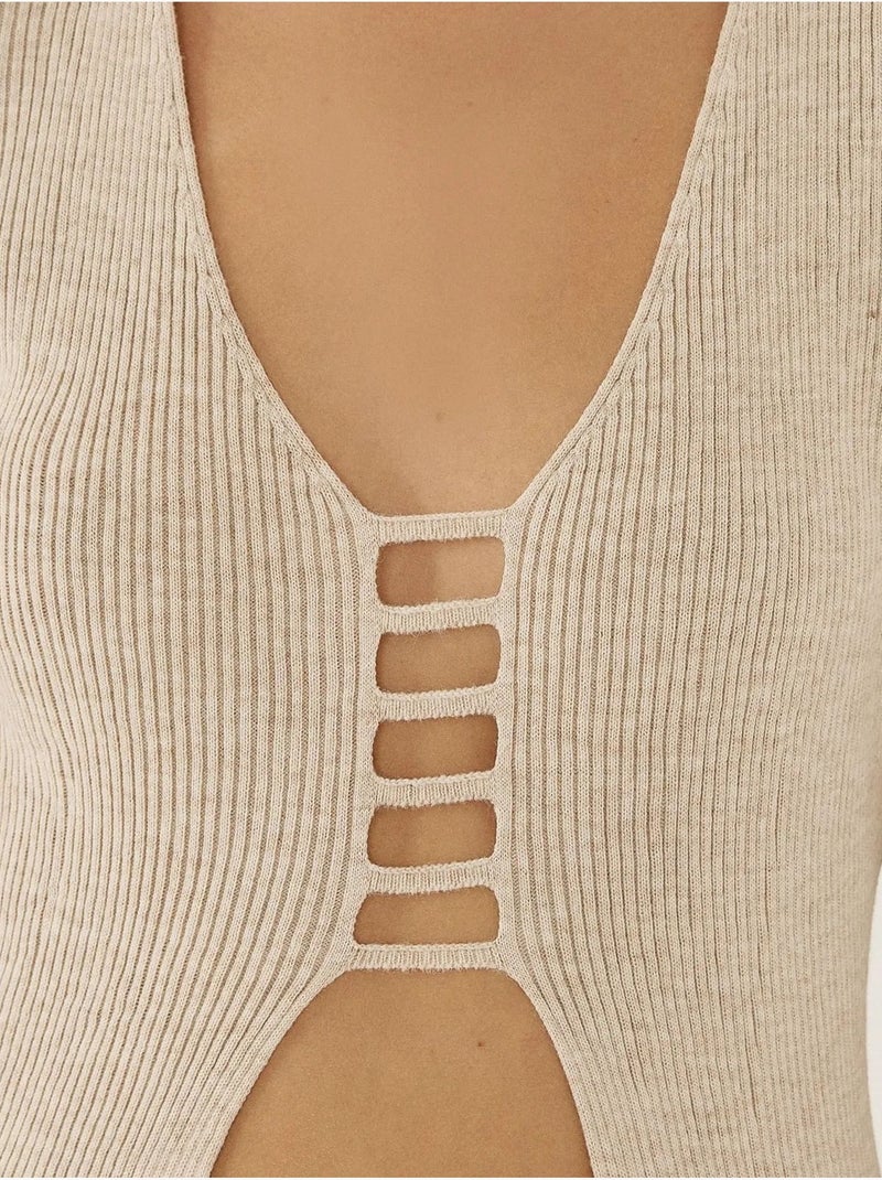 Conjunto de malha de duas peças Bege natural - Kiabi