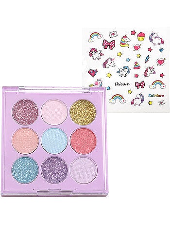 Conjunto de maquiagem com acessórios e nécessaire colorbaby