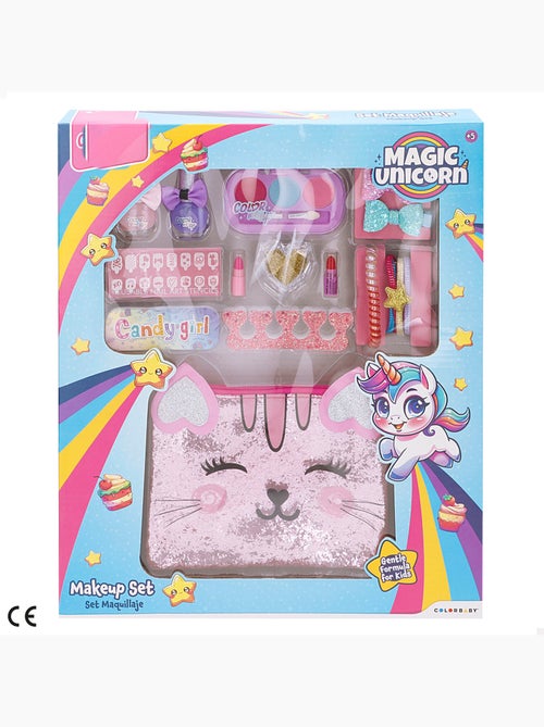Conjunto de maquiagem com acessórios e nécessaire colorbaby - Kiabi