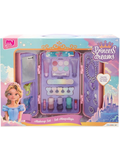 Conjunto de maquiagem infantil em maleta com acessórios colorbaby - Kiabi