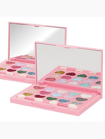 Conjunto de maquiagem infantil pequena princesa com acessórios colorbaby