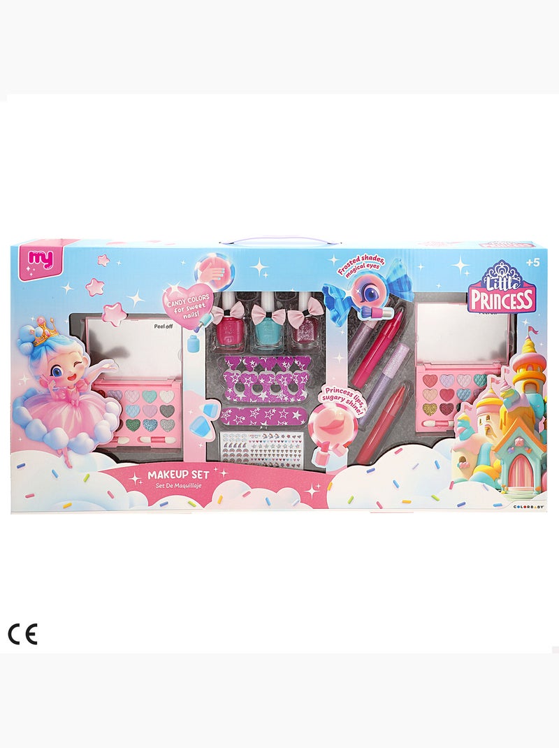 Conjunto de maquiagem infantil pequena princesa com acessórios colorbaby N/D - Kiabi