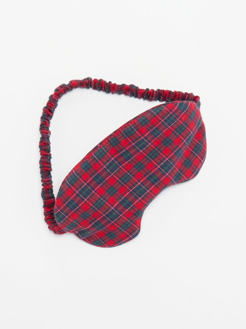 Conjunto de máscara de dormir + elástico de cabelo + fita para a cabeça Vermelho - Kiabi