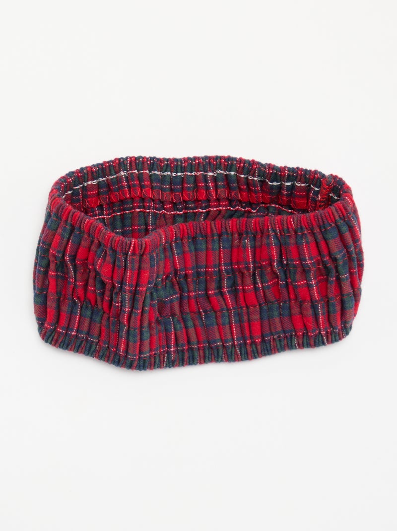 Conjunto de máscara de dormir + elástico de cabelo + fita para a cabeça Vermelho - Kiabi