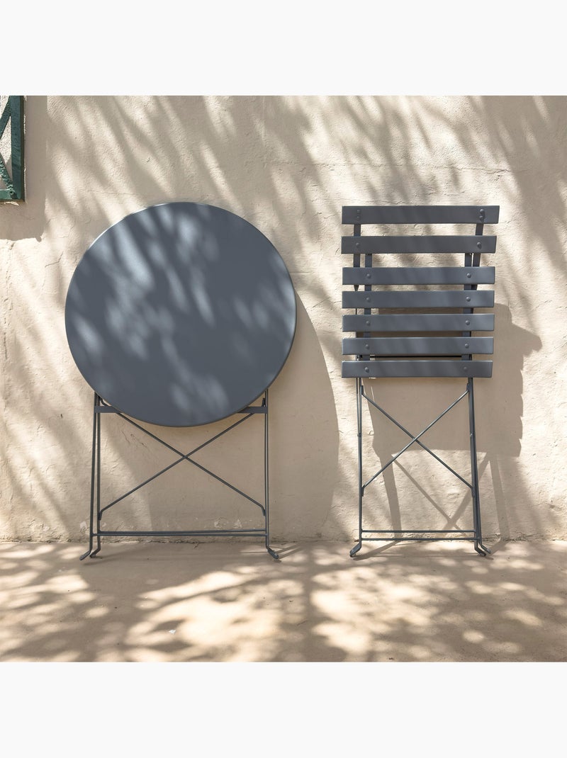 Conjunto de móveis para pátio 60x70 cm cinza Cinza - Kiabi