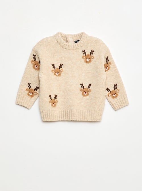 Conjunto de Natal Camisola + leggings em malha animada - Kiabi