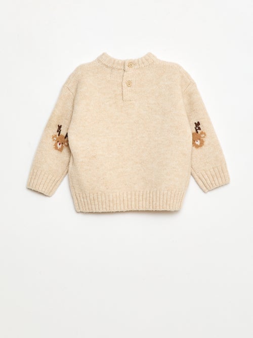 Conjunto de Natal Camisola + leggings em malha animada - Kiabi