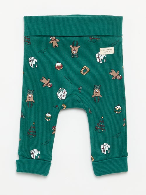 Conjunto de Natal de 2 peças - Body de manga comprida + leggings - Kiabi Conjunto de Natal de 2 peças - Body de manga comprida + leggings - Kiabi