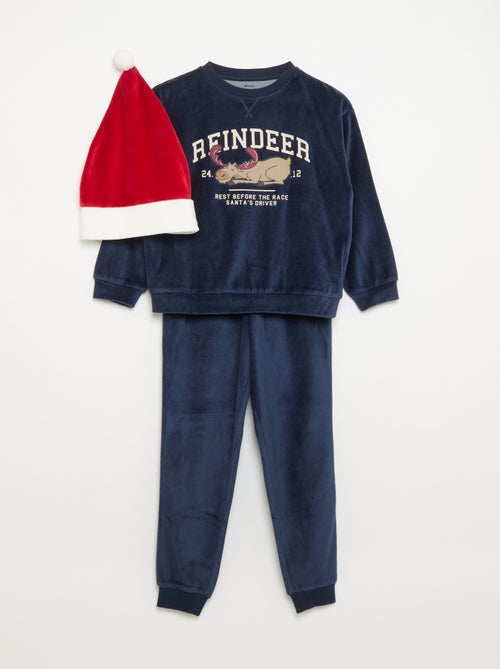 Conjunto de Natal: pijama de 2 peças + gorro - Kiabi Conjunto de Natal: pijama de 2 peças + gorro - Kiabi