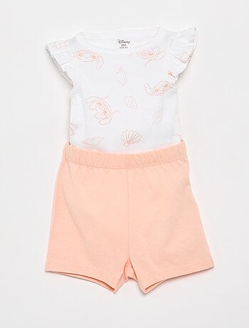 Conjunto de noite 'Disney' - body com folho + calções