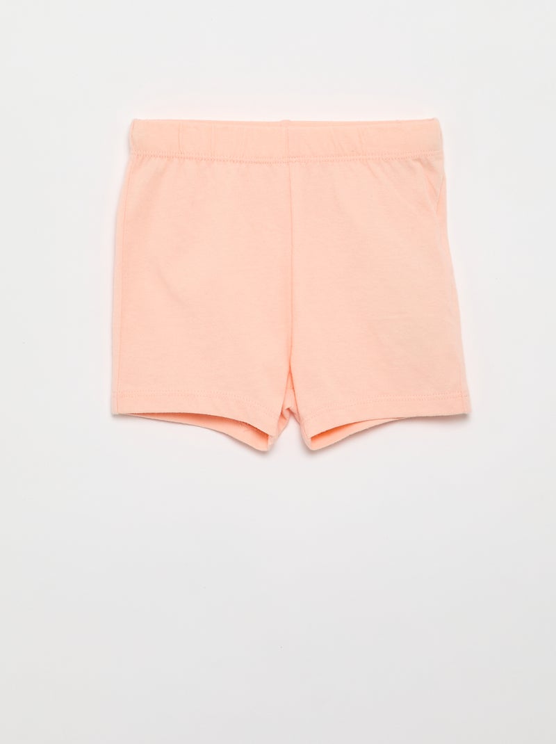 Conjunto de noite 'Disney' - body com folho + calções Branco - Kiabi