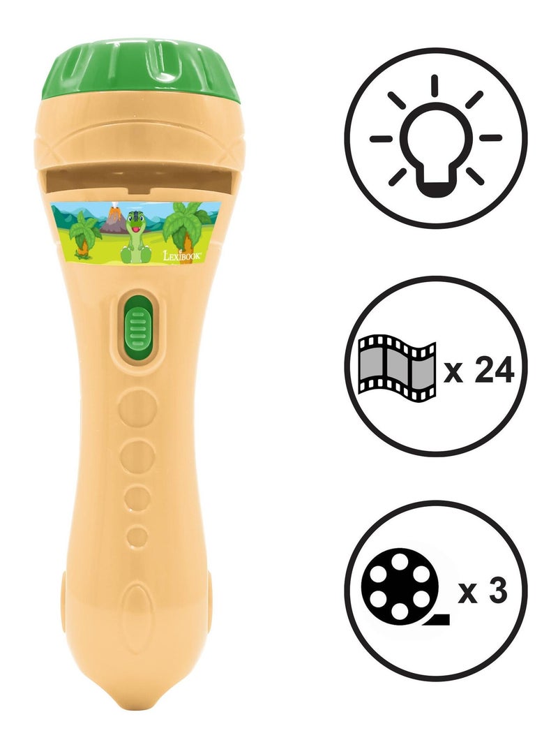 Conjunto de oferta de lanterna com projetor de dinossauro Multicolorido - Kiabi