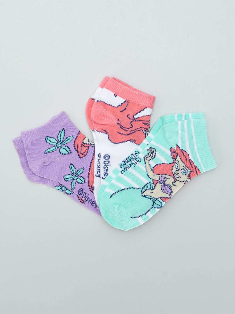 Conjunto de pares de meias 'Ariel' da 'Disney' - 3 pares VERDE - Kiabi