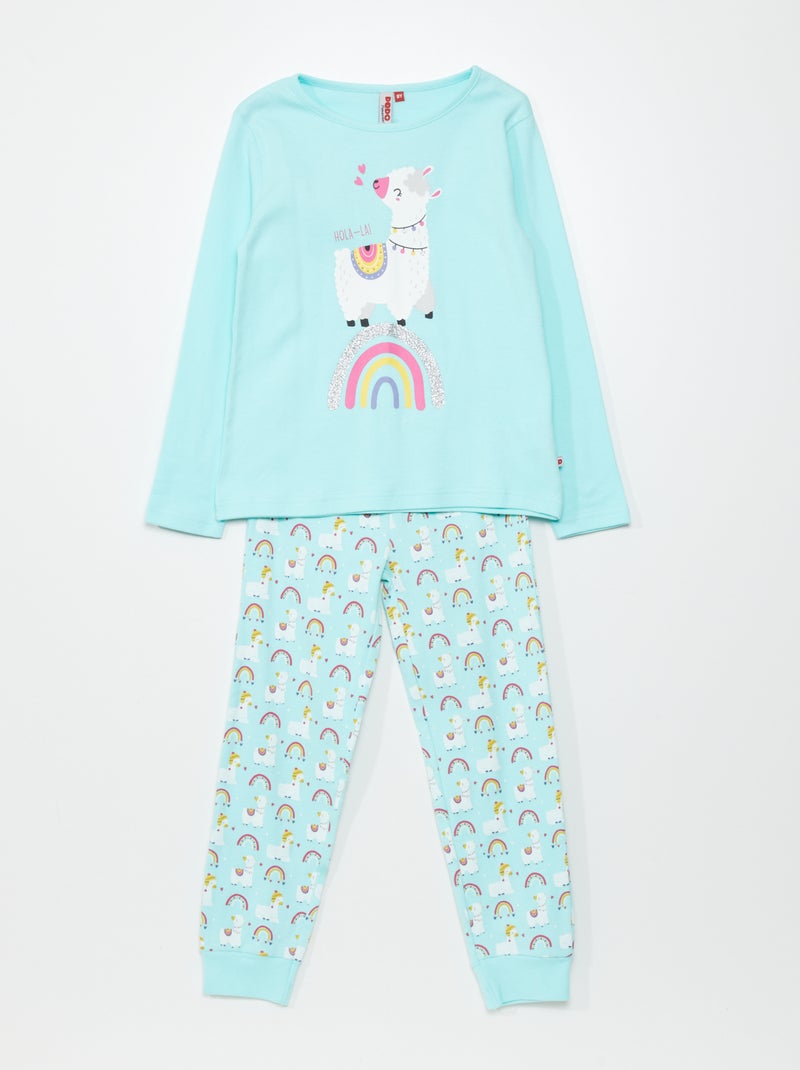 Conjunto de pijama  - 2 peças AZUL - Kiabi