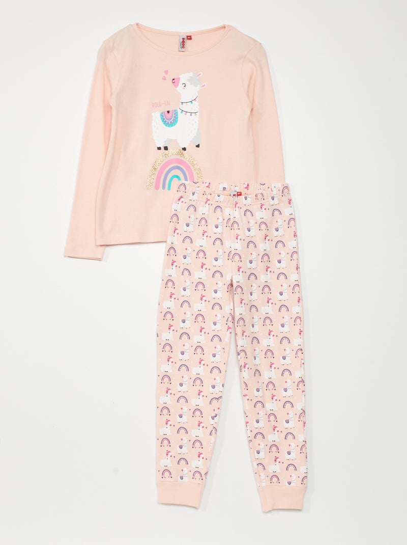 Conjunto de pijama  - 2 peças ROSA - Kiabi