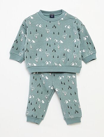 Conjunto de pijama all-over