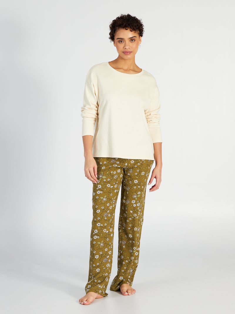 Conjunto de pijama AMARELO - Kiabi