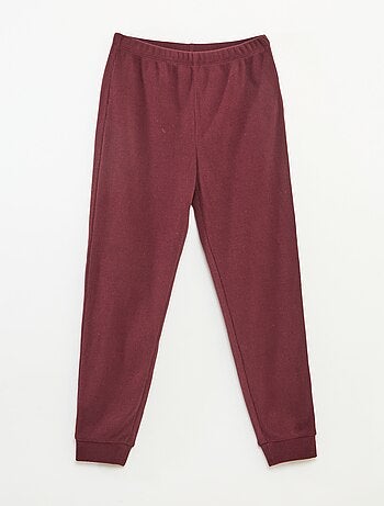 Conjunto de pijama top + calças de moletom