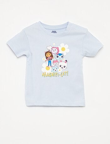 Conjunto de pijama calções + t-shirt 'A Casa Mágica da Gabby' - 2 peças