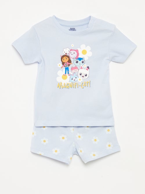 Conjunto de pijama calções + t-shirt 'A Casa Mágica da Gabby' - 2 peças - Kiabi