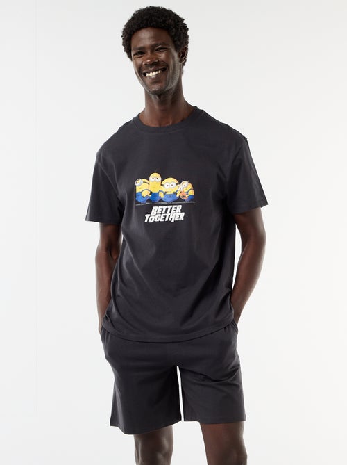 Conjunto de pijama calções + t-shirt 'Minions' - 2 peças - Kiabi