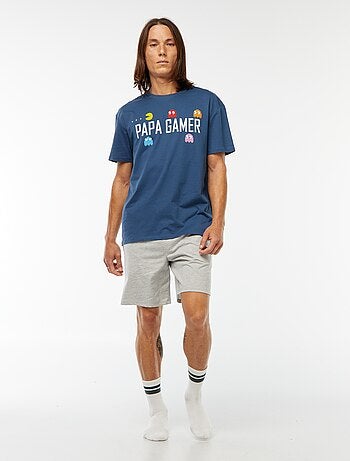 Conjunto de pijama calções + t-shirt 'PAC-MAN'