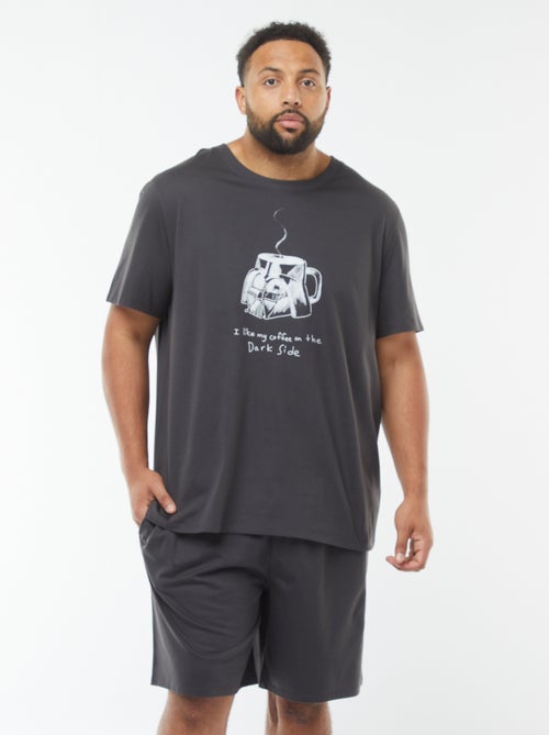 Conjunto de pijama calções + t-shirt 'Star Wars' - 2 peças - Kiabi