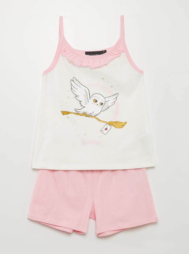 Conjunto de pijama: calções + top de alças 'Harry Potter' - 2 peças BRANCO - Kiabi