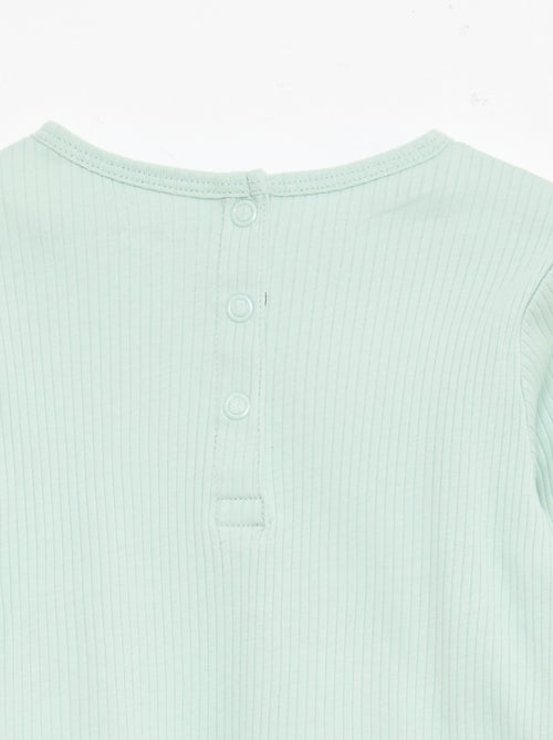 Conjunto de pijama chill em jersey de algodão - Kiabi