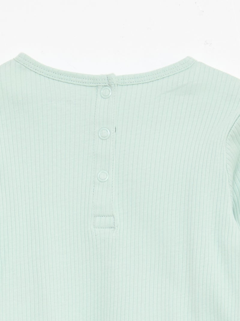 Conjunto de pijama chill em jersey de algodão Azul - Kiabi