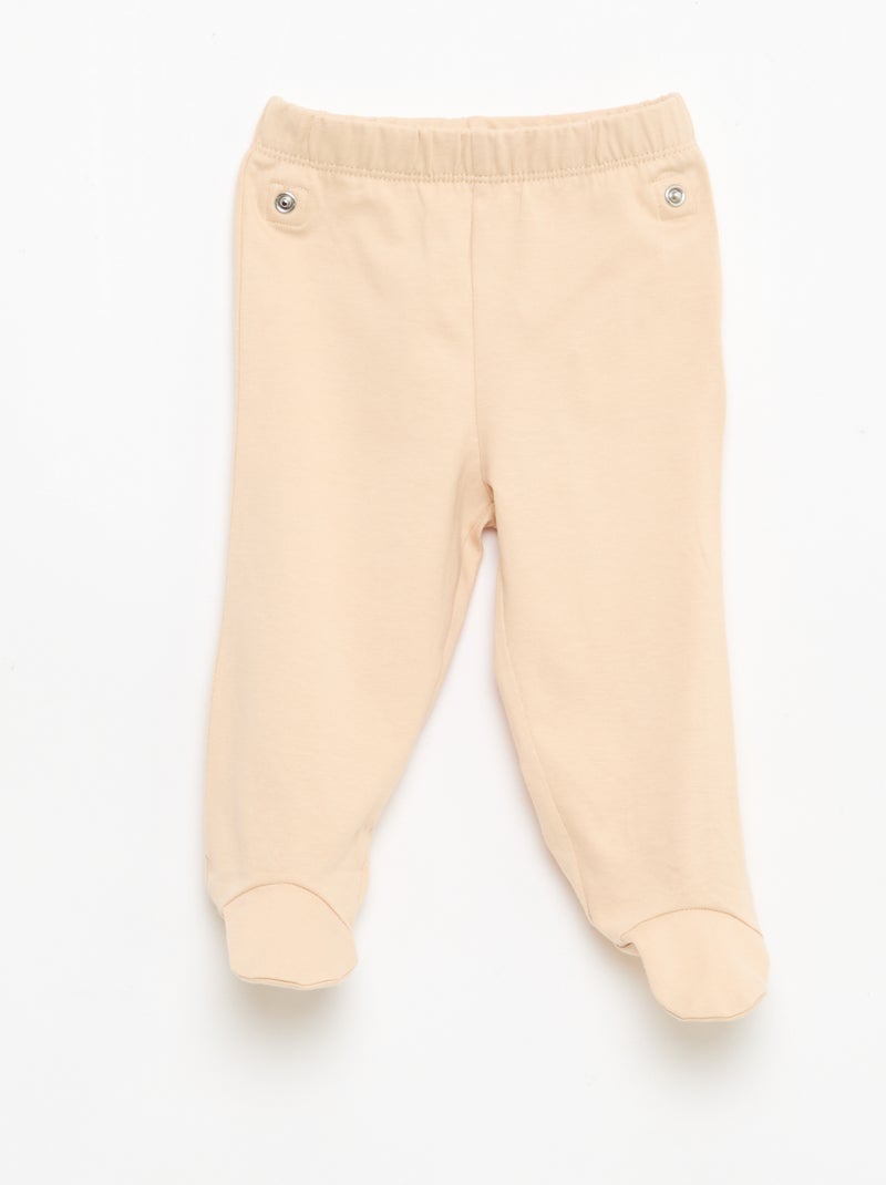 Conjunto de pijama chill em jersey de algodão Branco - Kiabi