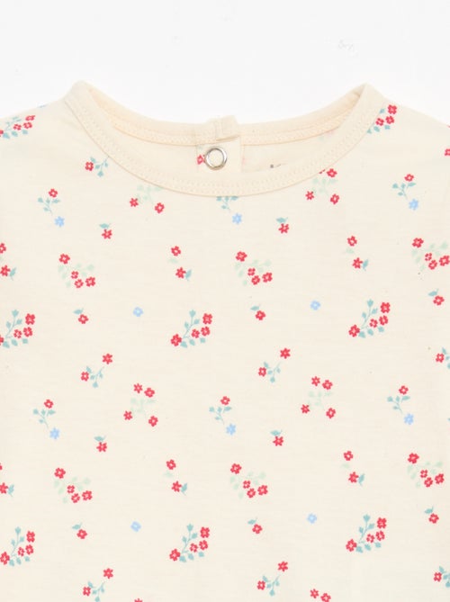 Conjunto de pijama chill em jersey de algodão - Kiabi